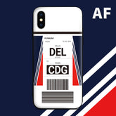 AF Air France color Baggage Ticket design perfect for aviation geeks crew pilot apple iphone huawei samsung xiaomi